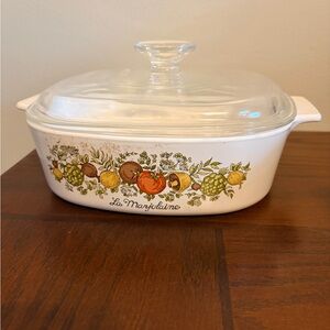 Vtg CorningWare Spice of Life 2Qt Casserole Dish A-2-B "La Marjolaine" w/ Lid